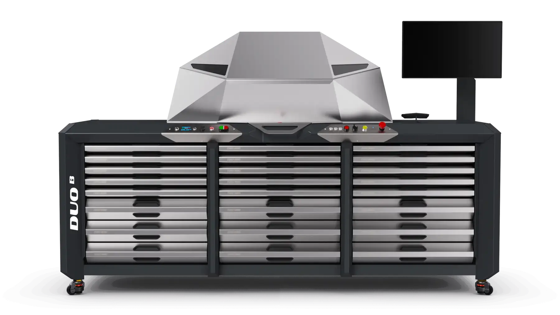 Bilanciatrice per Rotori, per Turbo e per Core Assy, con prova Tenuta Olio DUO B